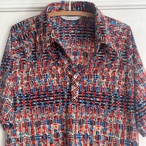 Ladies designer 70s short sleeved top